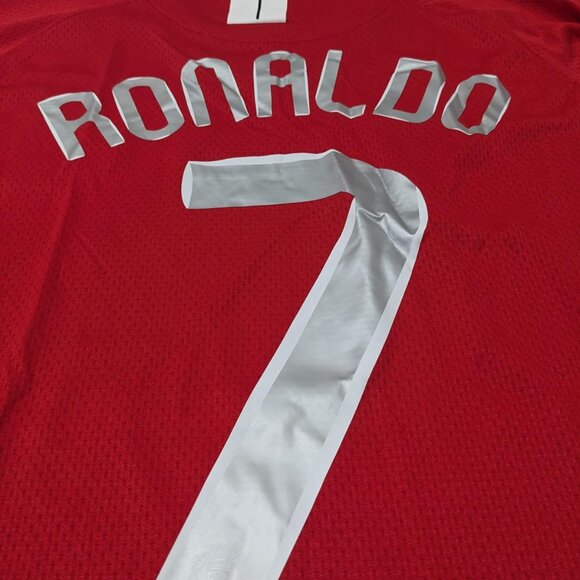 Ronaldo #7 Manchester United 2007/08 Home Longsleeve Jersey - Picture 10 of 13